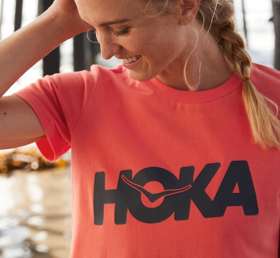 Camisa Hoka One One Mujer - Brand - Naranjas - ICP163857